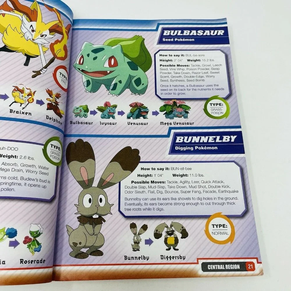 Pokemon Books (Lot of 2) - Pokemon Go Field Guide & Kalos Region Handbook Used